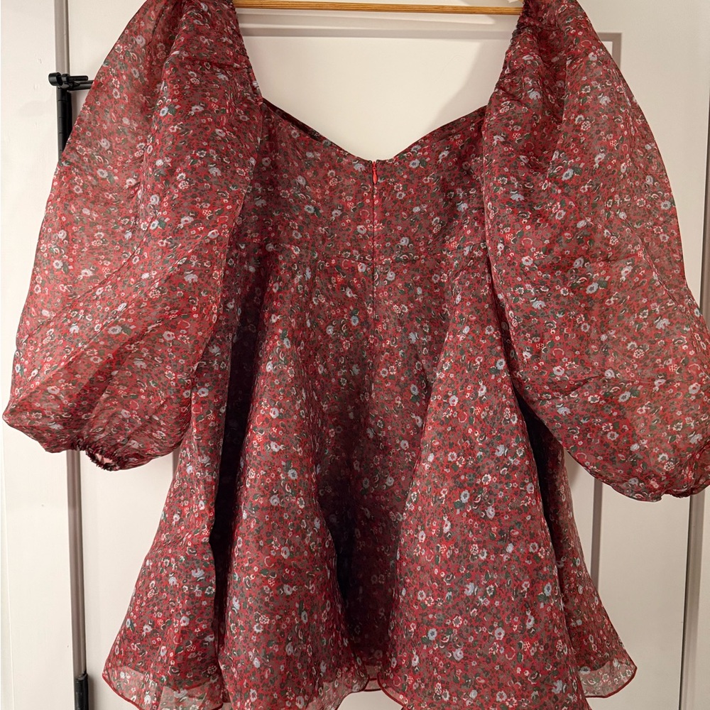 Selkie Crimson Princess Puff Dress - Picture 3 of 3